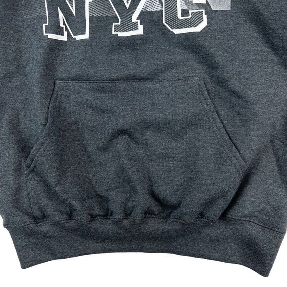 NWT Champion NYC Men’s Gray Fleece Hoodie US S Eco Pullover Sweatshirt $65 - Picture 5 of 12